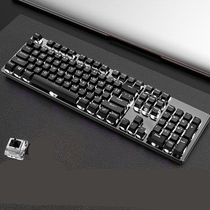 Real mechanical keyboard game green axis black axis