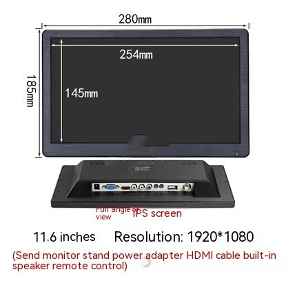 Portable HD HDMI Full View 1080P LCD Display Touch Computer Screen
