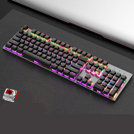 Real mechanical keyboard game green axis black axis