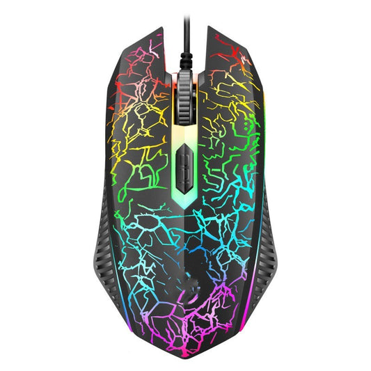 Crackle Design Keyboard 4D Mouse & Keyboard Luminous Set